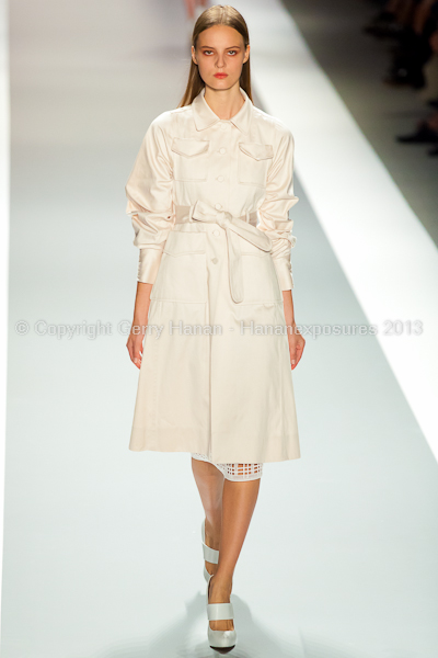 A model on the runway at the Jill Stuart SS2013 show at New York Mercedes-Benz Fashion Week.