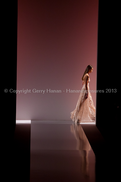 A model on the runway at the Jill Stuart SS2013 show at New York Mercedes-Benz Fashion Week.