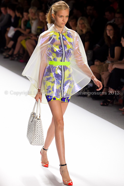 A model on the runway at the Milly By Michelle Smith SS2013 show at New York Mercedes-Benz Fashion Week.