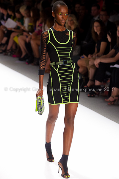 A model on the runway at the Milly By Michelle Smith SS2013 show at New York Mercedes-Benz Fashion Week.