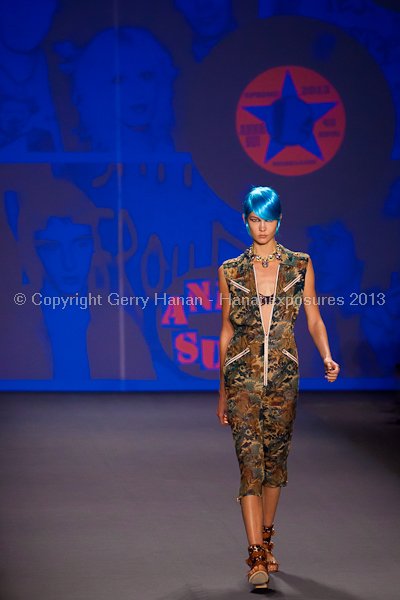 Karlie Kloss on the runway at the Anna Sui SS2013 show during New York Mercedes-Benz.